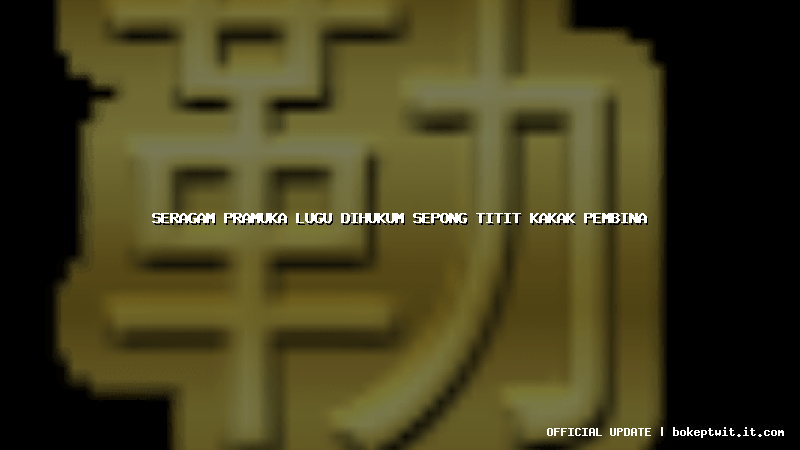 seragam pramuka lugu dihukum sepong titit kakak pembina