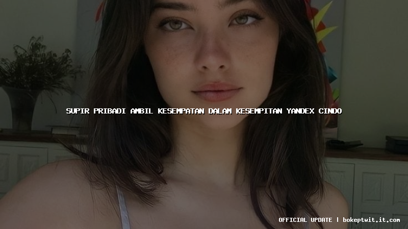 supir pribadi ambil kesempatan dalam kesempitan yandex cindo