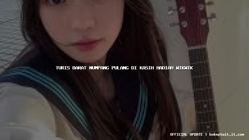 turis barat numpang pulang di kasih hadiah wikwik